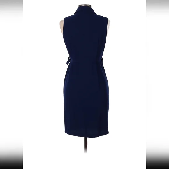 Amanda Uprichard Blue Wrap dress, Large - Picture 2 of 3